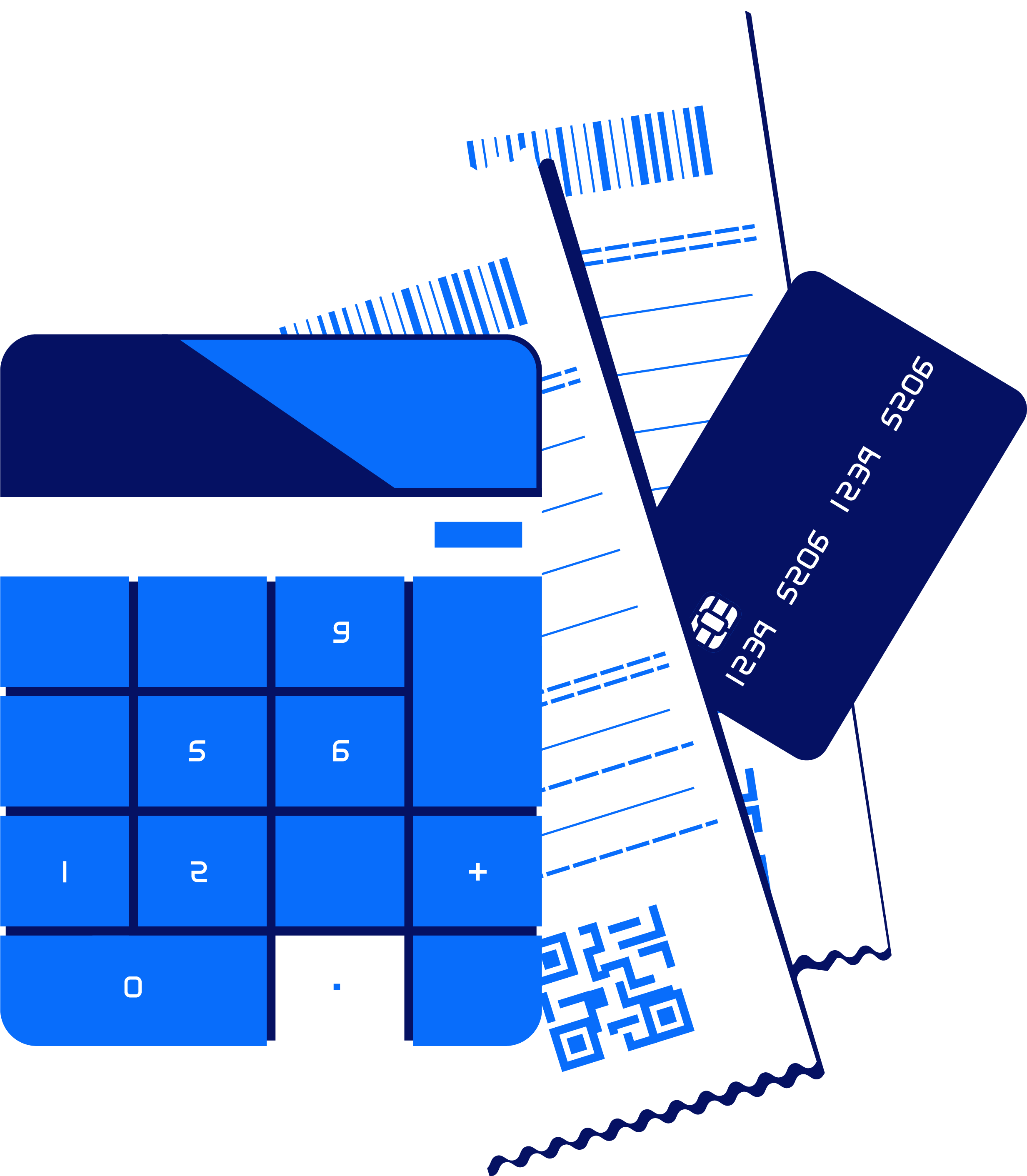 lounge-calculator-of-modern-design-two-billing-checks-and-bank-plastic-card