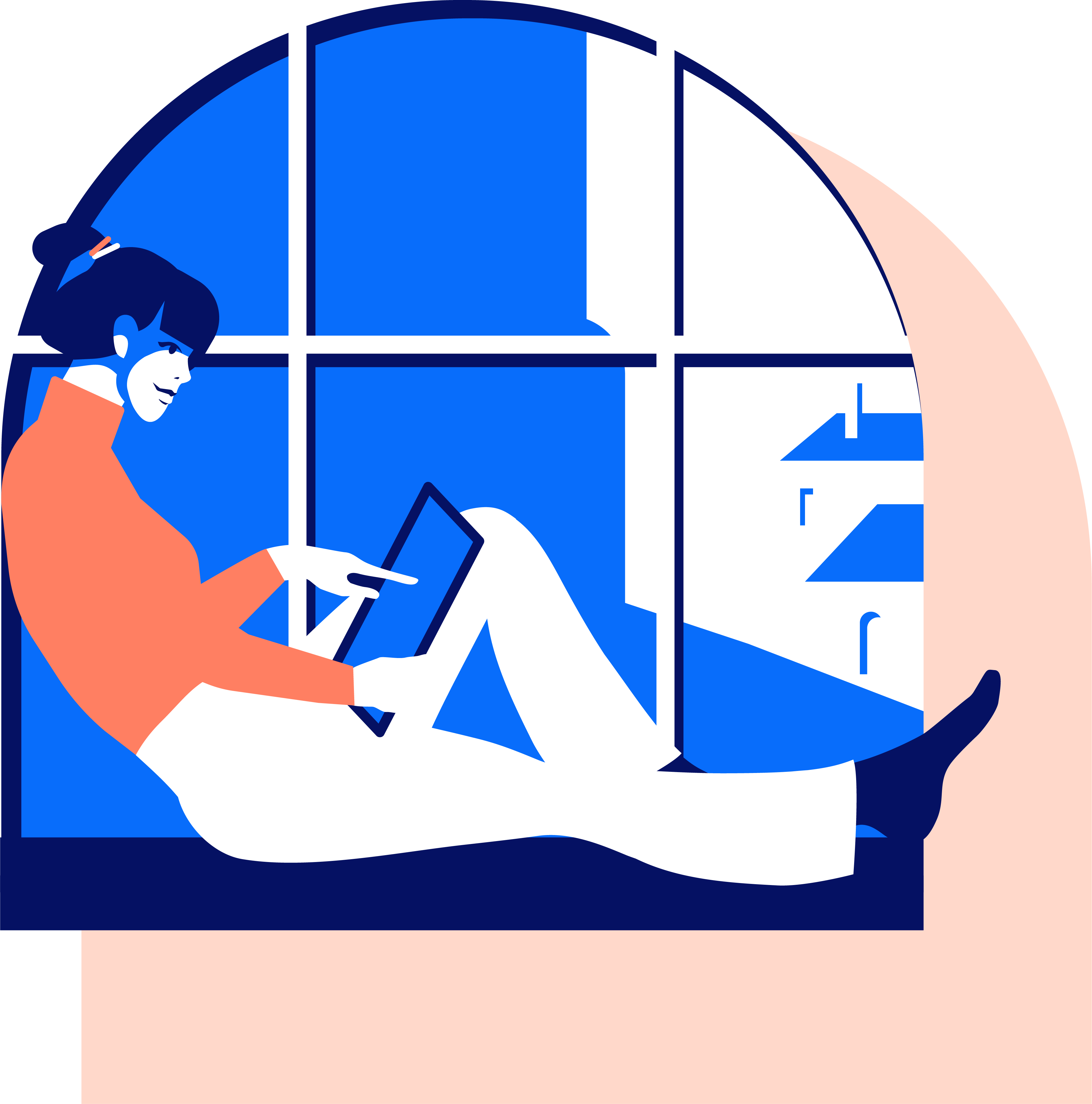 Remote-Arbeitsplatz in Lounge-Atmosphäre