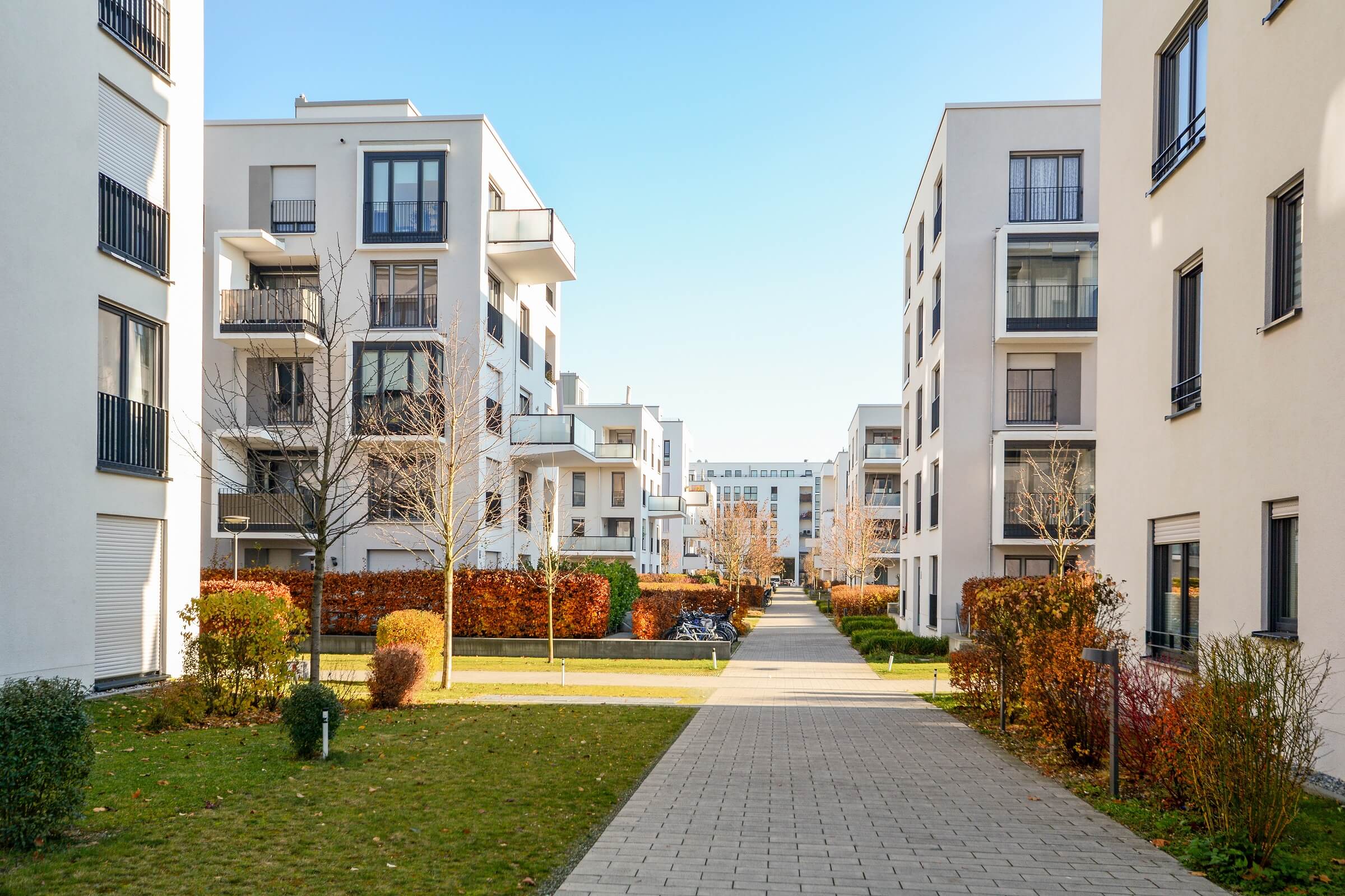 Moderne Wohnsiedlung