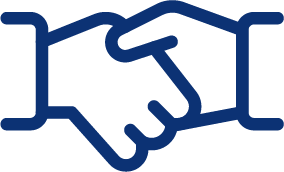 Symbol Hände schütteln