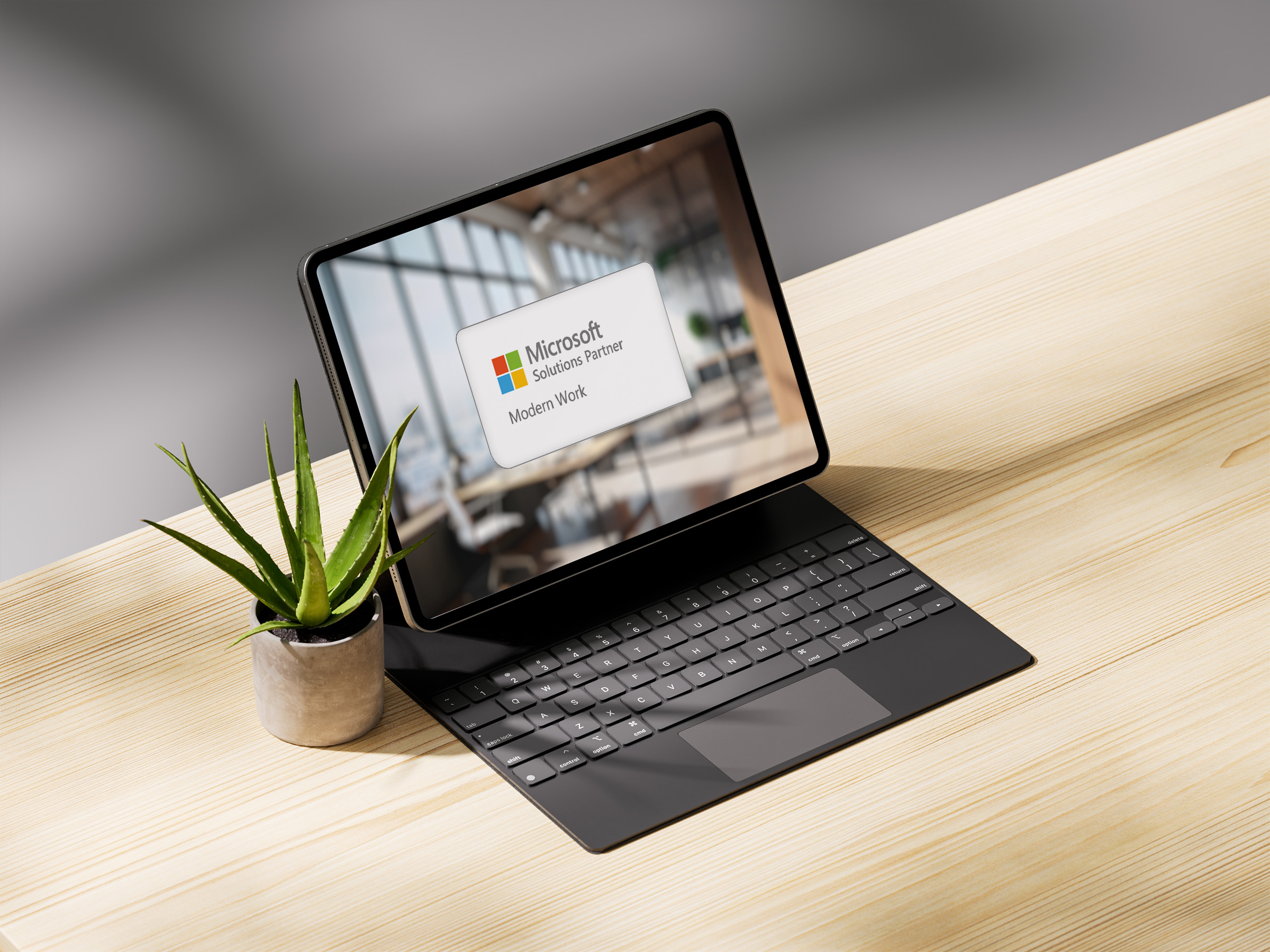 Microsoft Certificate Tablet Mockup