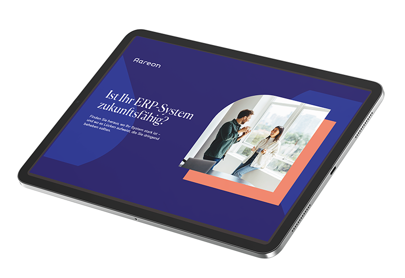 Tablet mockup ERP-system